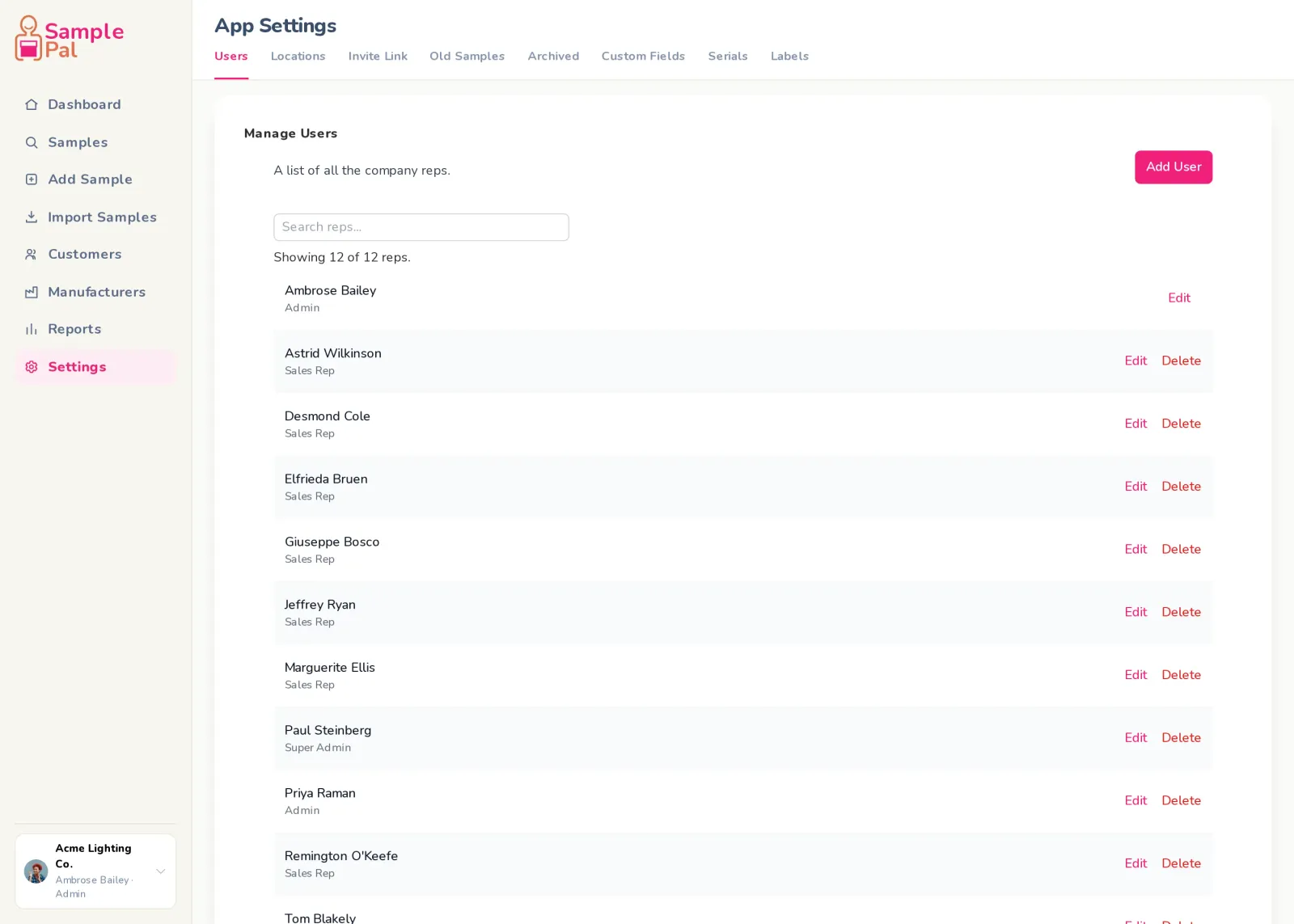 The whole agency, on one account.